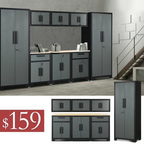 9 Pcs Big Steel Storage Cabinet Set【HOT】