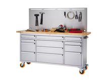 Load image into Gallery viewer, 72&quot; Stainless Steel Workbench