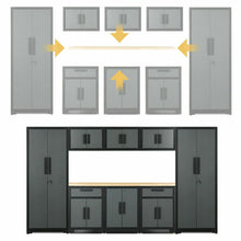 Load image into Gallery viewer, 9 Pcs Big Steel Storage Cabinet Set【HOT】